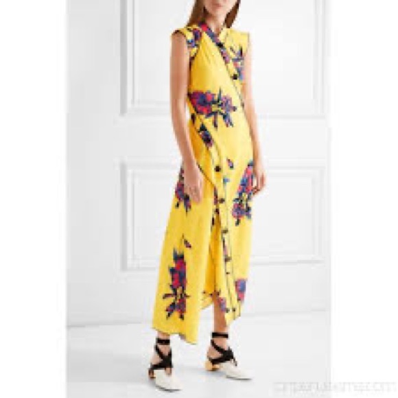 Proenza Schouler silk crepe floral shift dress - Picture 9 of 10